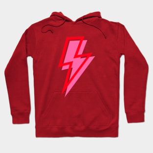 Red and Pink Lightning Bolts Hoodie